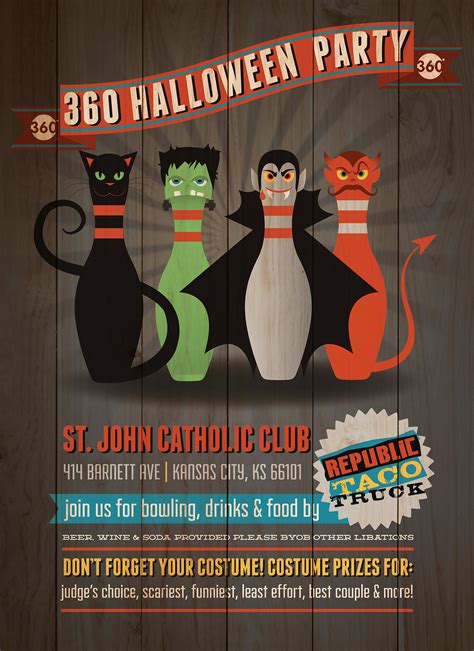 Halloween Bowling Poster On Behance
