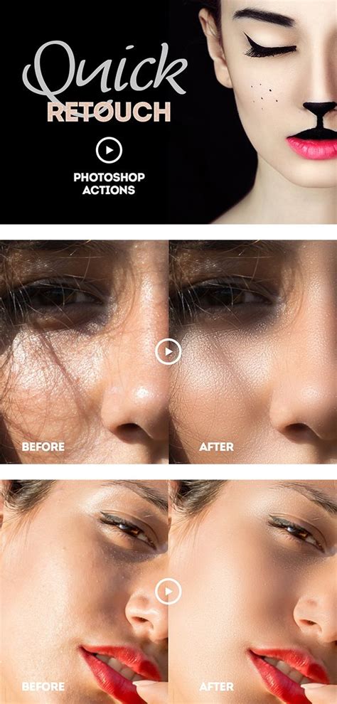 Very Easy To Use Fast But Very Effective For Skin Retouching Effects Included Action File