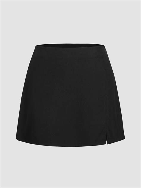 High Waist Zip Side Pencil Skirt Wishupon