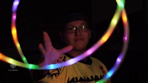 Indigenous Teen Melds Tradition Technology To Dance In The Rainbow Cbc News