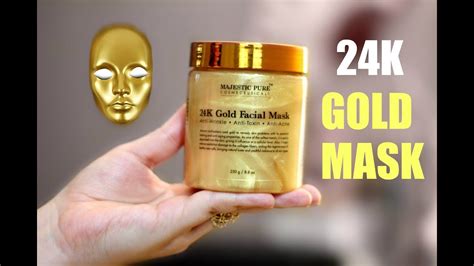 24k Gold Face Mask Comfortably