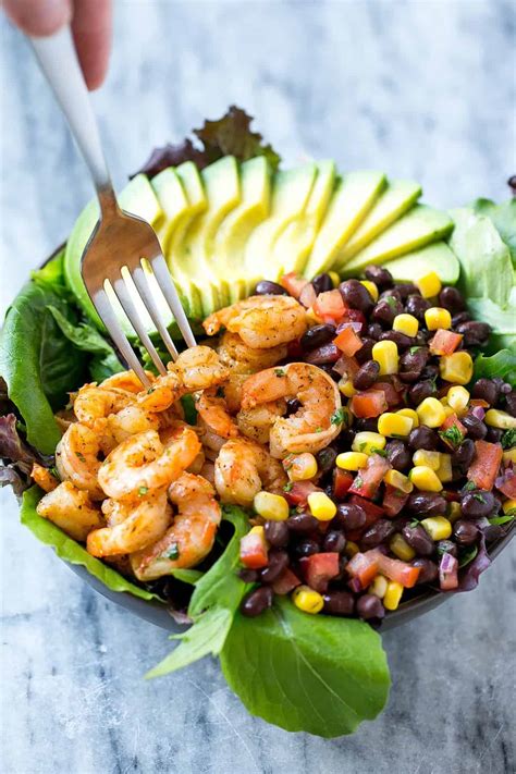 Easy Mexican Shrimp Salad Recipe Healthy Fitness Meals