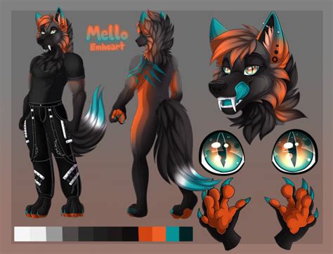 Draw A Reference Sheet For Your Furry Fursona Or Character By Chenupet