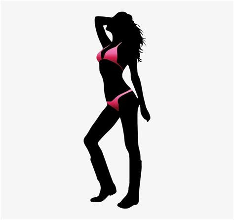 Sexy Women Posing In Bikini Silhouette Woman Bikini Silhouette Png Free Transparent Png