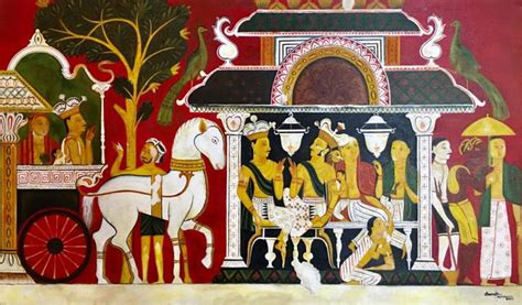 Sri Lankan Traditional Painting Painting By Anuradha Wijeyagunawardhana