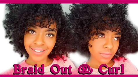 Braid Out And Curl Natural Hairstyles For Black Women Youtube
