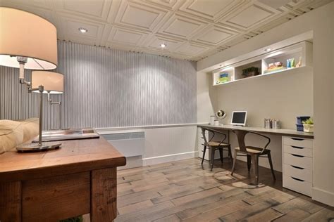 How to install a drop ceiling grid system. Basement ceiling ideas - how to convert your basement into ...