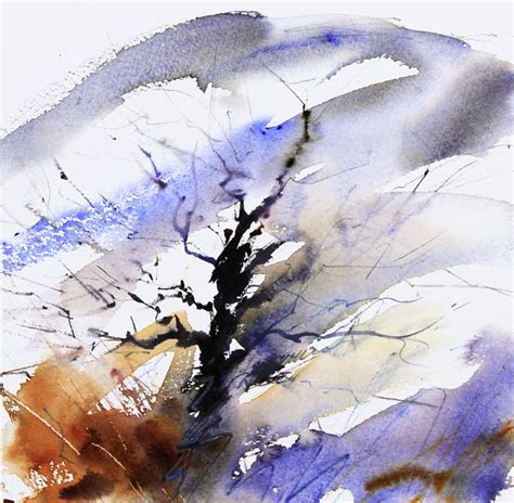 Winter Elm An Expressive Watercolour Study Of A Winter Tree By Adrian