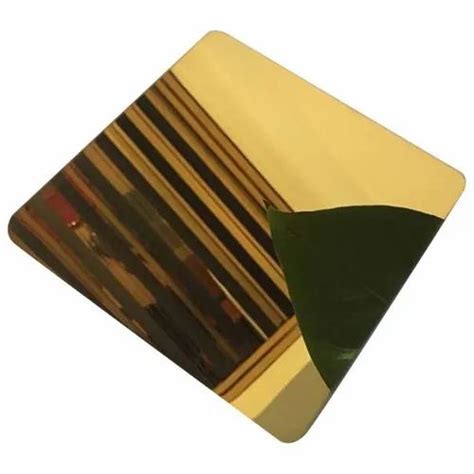 Golden Gold Mirror Stainless Steel Sheet At Rs 6000 Sheet In Chennai