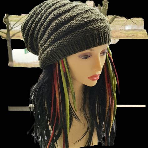 Dreadlock Hat Extra Large Slouchy Beanie For Mens Womens Etsy