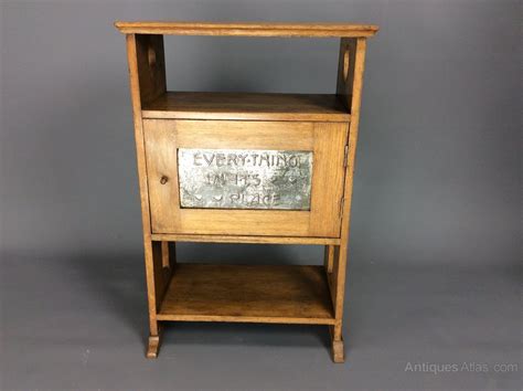Arts And Crafts Oak Cupboard With Motto Antiques Atlas