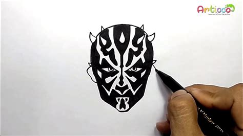 How To Draw Darth Maul From Star Wars Step By Step