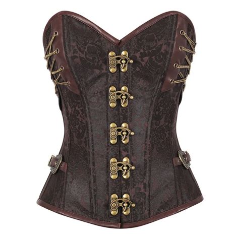 Fgirl Gothic Women Corset 14 Steel Bone Steampunk Custom With Thong Steampunk Clothing Corselet