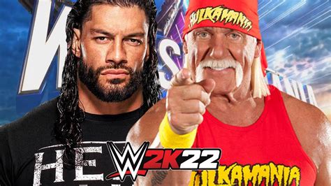 Wwe 2k22 Roman Reigns Vs Hulk Hogan Youtube