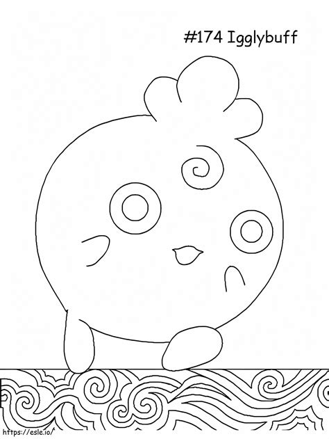 Printable Igglybuff Pokemon Coloring Page