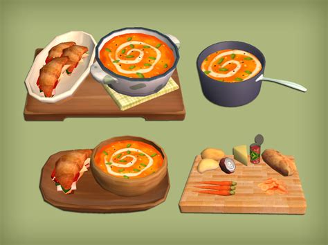 Jacky93sims — Creamy Soups Food For The Sims 2 Grilled Tilapia Grilled