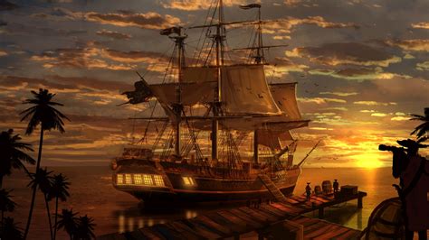 Pirate Ships Wallpaper Wallpapersafari