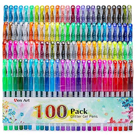 Glitter Gel Pens 100 Color Glitter Pen Set For Making Cards 30 More