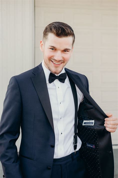 Groom Suit Bow Tie Groom Suit Navy Black Suit Wedding Navy Tuxedos