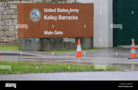 The Sign For The Kelley Barracks Is Pictured In Stuttgart Germany 31