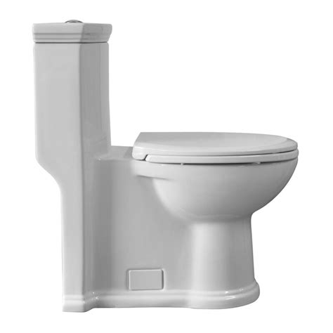 Whitehaus Collection Magicflush Dual Flush Elongated One Piece Toilet