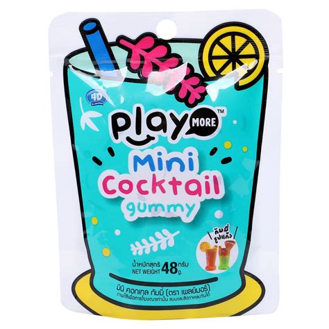 9, và bây giờ 21: Kẹo dẻo hình ly Cocktail Mini Playmore 48g