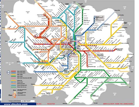Paris Metro Map Rer B Map Of World