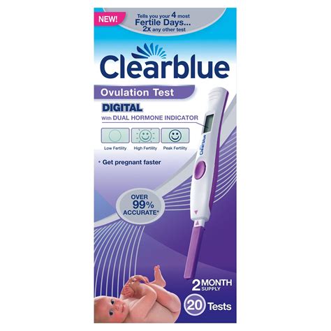 Clearblue Digital Ovulation Test With Dual Hormone Indicator 20 Test Pack Ebay
