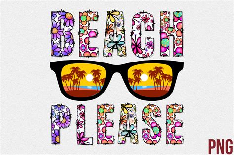 Beach Please Png Sublimation Graphic By Watercolourcraft Creative Fabrica