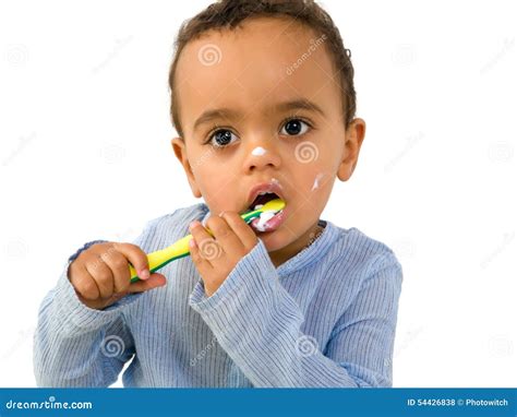 Clean Teeth For African Toddler Stock Photo Image Of Baby Little