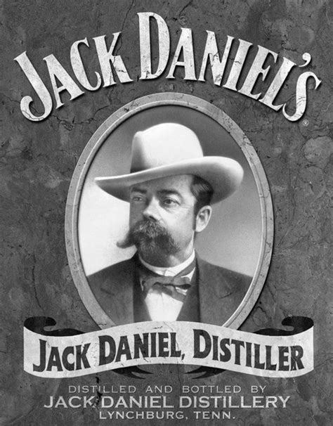 An Advertisement For Jack Danielswhiskey With A Man In A Hat And Bow Tie