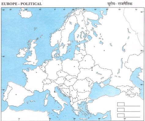 Political Map Of Europe Blank Map Of Europe With Countries And Capitals