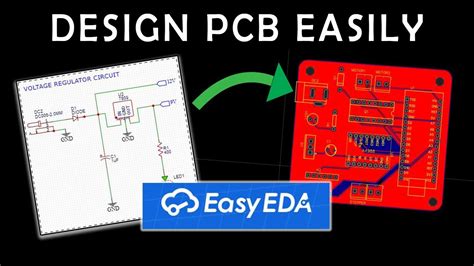 How To Easily Design Pcb In Easyeda Software Youtube