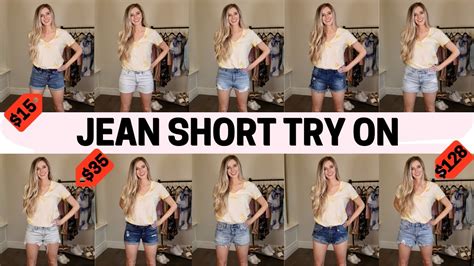 Ultimate Denim Short Try On Haul Affordable And High End Youtube