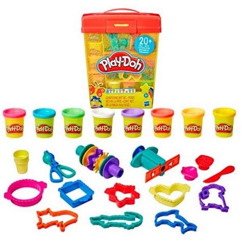 Play Doh Súper Maletín Plastilina 20 Accesorios Toy Planet