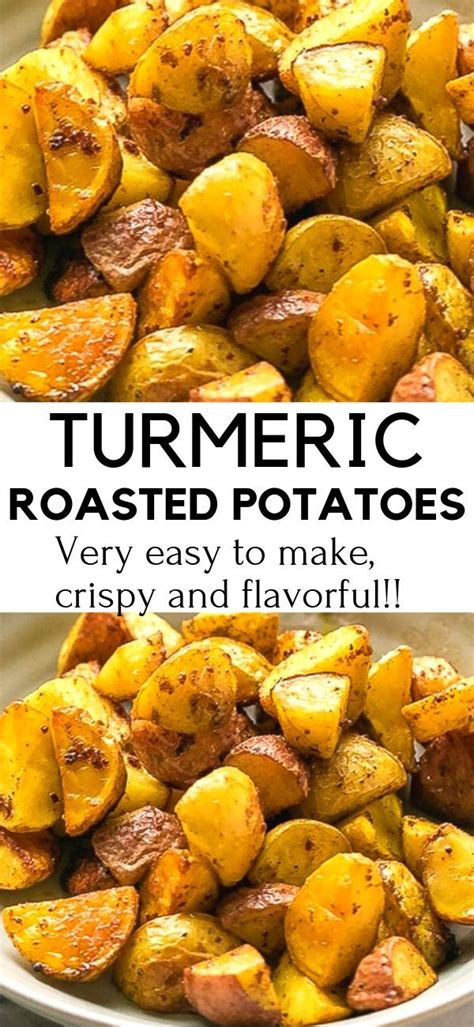 Turmeric Roasted Potatoes Recipe Very Easy To Make Crispy And