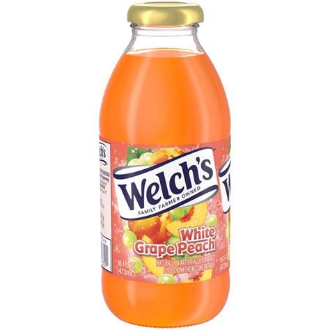 Welchs White Grape Peach Juice 16 Fl Oz Instacart