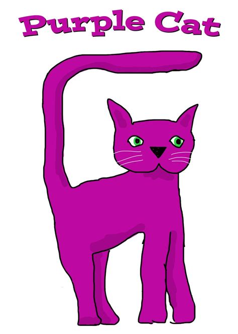 The Life And Adventures Of Purple Cat Purple Cat Clipart Best Clipart Best