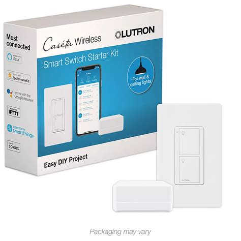 Lutron Caseta Smart Switch Kit With Remote 3 Way Voice Wireless Pico