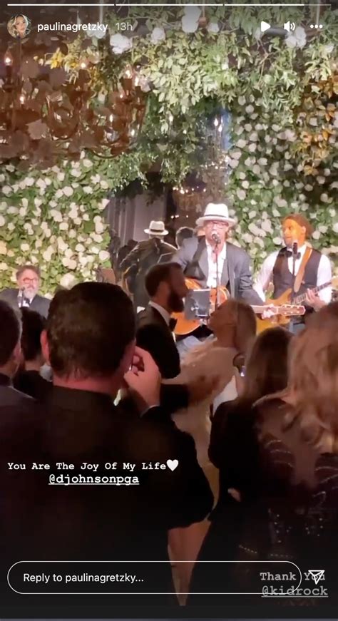 Paulina Gretzky Dustin Johnson Serenaded By Kid Rock At Wedding