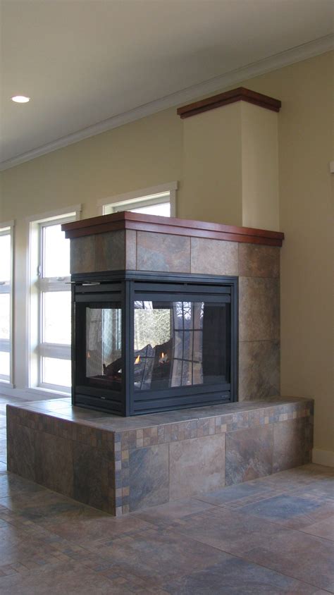 3 Sided Fireplace You Can Sit Around Basement Remodeling Living Room