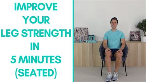 Fitter In 5 Seated Leg Exercises For Seniors 5 Minutes — More Life