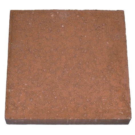 16 In Red Square Stepping Stone 100003022 The Home Depot