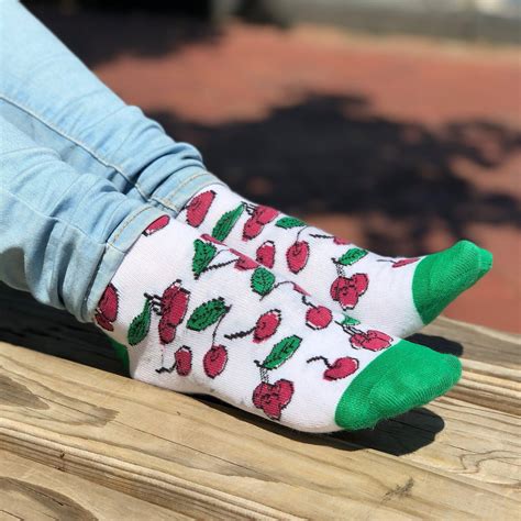 Sweet Cherry Socks Great Funny Socks Would You Like To Have It Best
