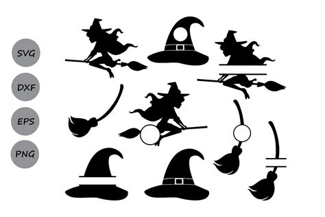 Witch Svg Files Halloween Svg Witch Monogram Svg Witch 87587