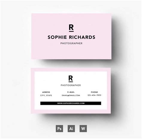 Business Card Template Freepik Cards Design Templates