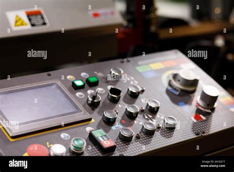 Industrial Machine Remote Control Panel With Buttons Switches And