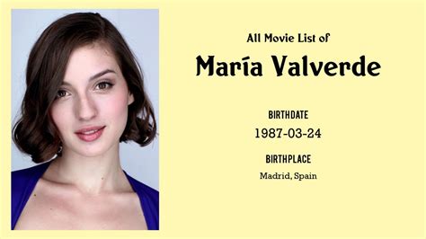 María Valverde Movies List María Valverde Filmography Of María