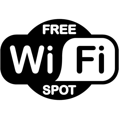 Free Wifi Spot Logo Vinyl Decal Car Window Bumper Sticker Etsy