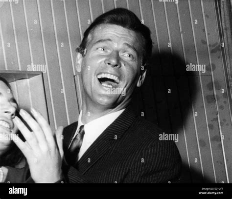 Actor Roger Moore Laughing Stock Photo Alamy